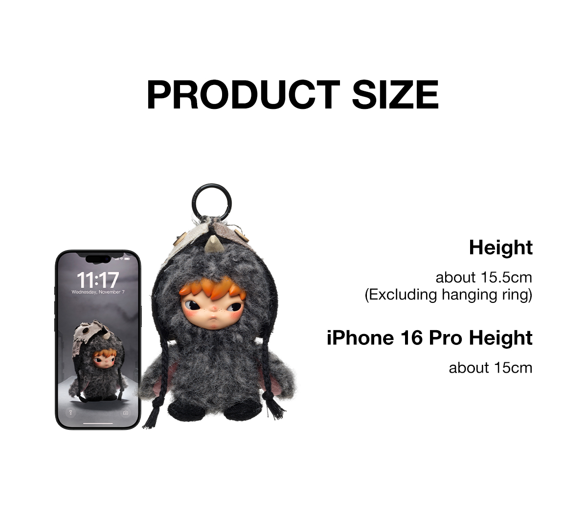 Hirono Mist-Walker Series - Plush Doll Pendant - POP MART (Japan)
