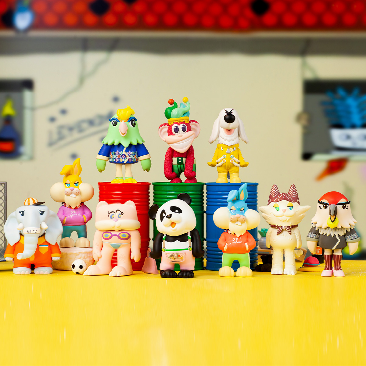 pop mart coolrainLABO Oh Face フィギュア　8点 Amazon.co.jp: pop mart CoolrainLABO Oh Faceシリーズ 3ピース