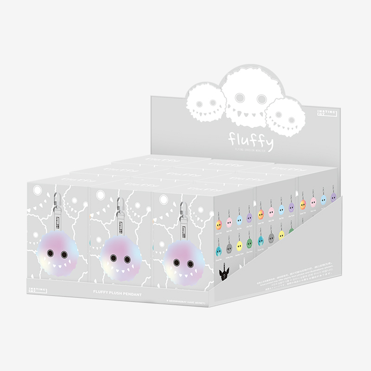 INSTINCTOY Fluffy Plush Pendant - POP MART (Japan)