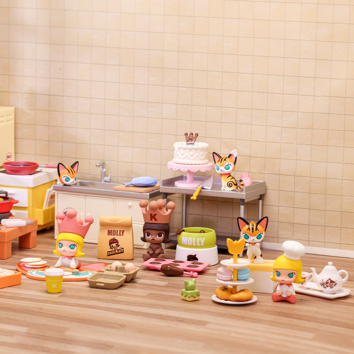 POPMART MOLLY COOKING SERIESクッキング　コンプリート Molly Cooking Series Prop - POP MART (Netherlands)