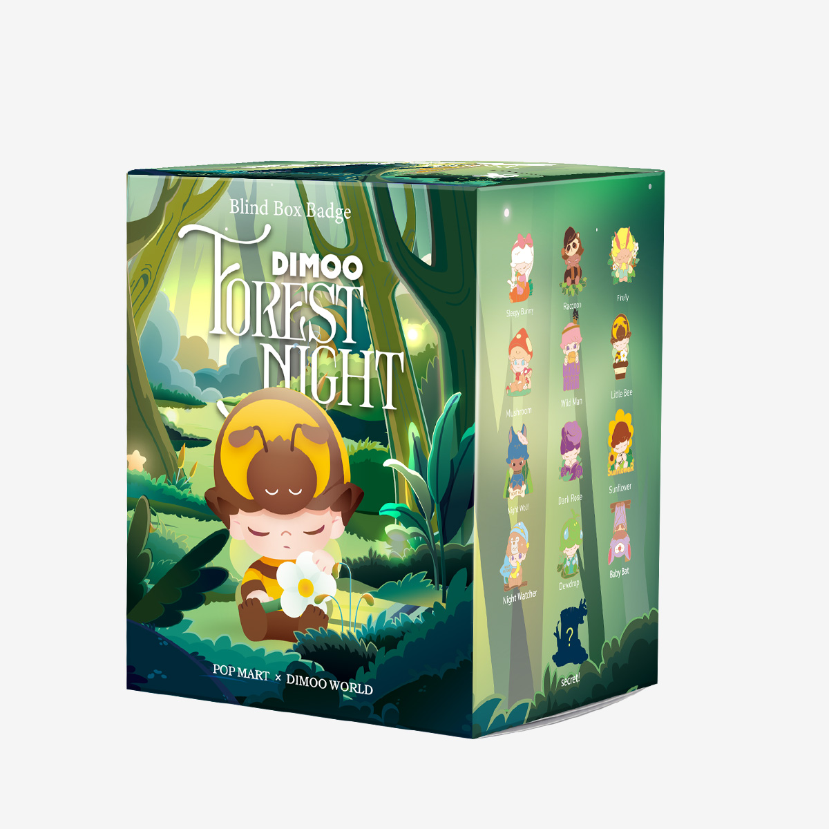 DIMOO Forest Night Series Badge - POP MART (Thailand)