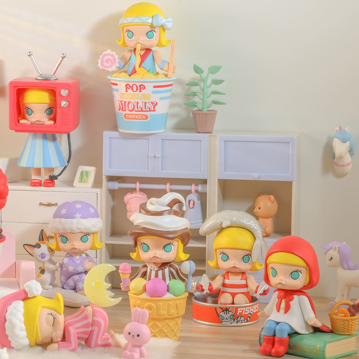popmart molly まとめ売り POP MART MEGA COLLECTION - 100% SPACE MOLLY SERIES 1