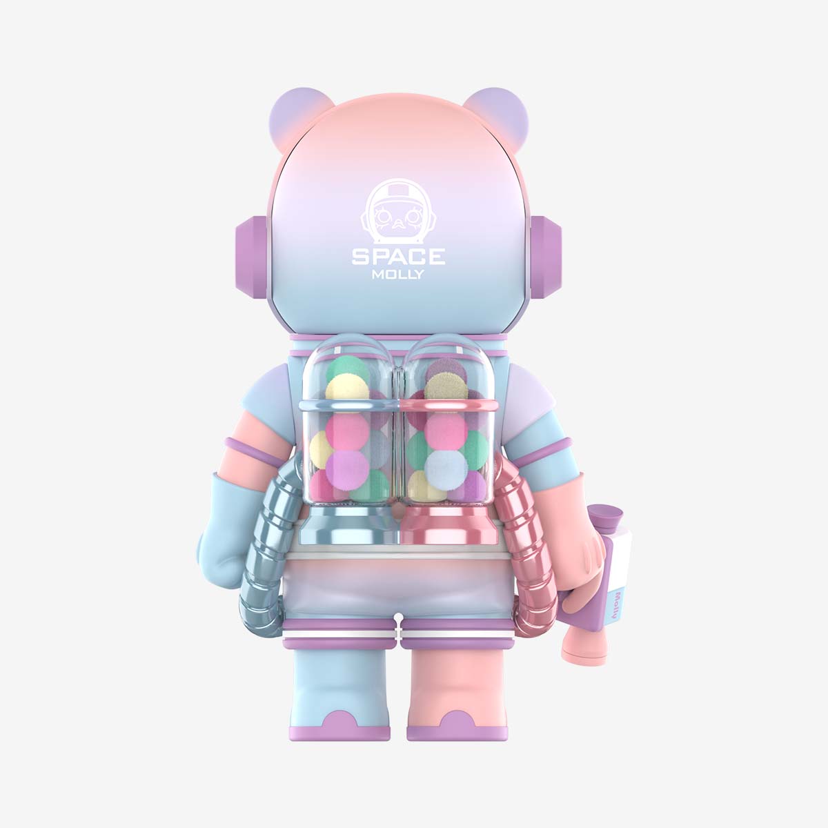 MEGA COLLECTION 400%+100% SPACE MOLLY × Care Bears-Care-a-lot Bear - POP  MART (Latvia)