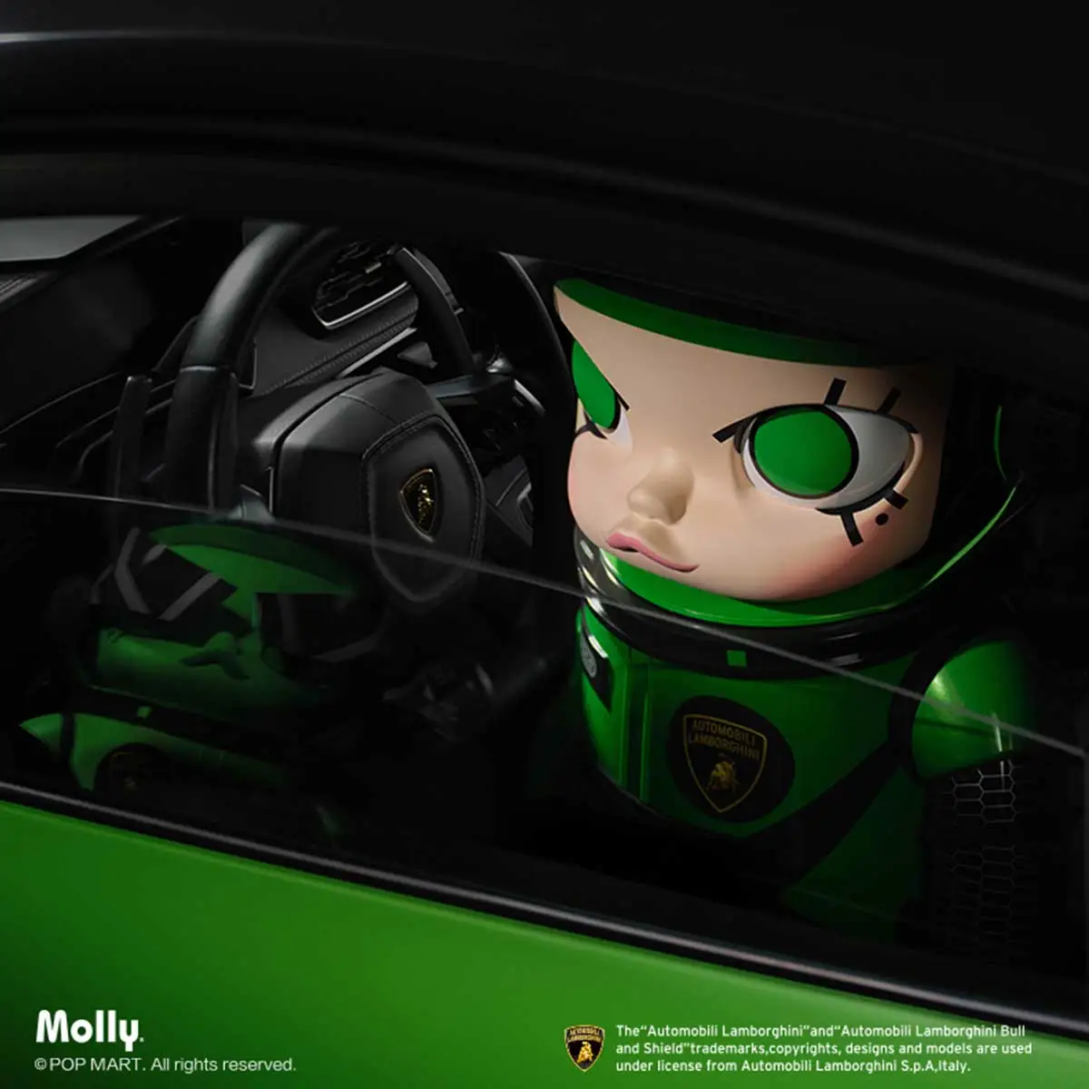 MEGA SPACE MOLLY 400% Automobili Lamborghini Edition - POP MART  