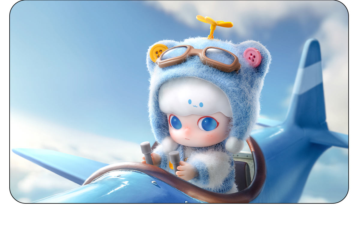 DIMOO Pilot Bear Action Figure - POP MART (Japan)