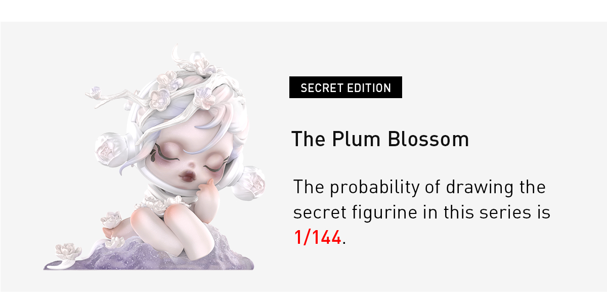 SKULLPANDA The Ink Plum Blossom Series Figures - POP MART (New