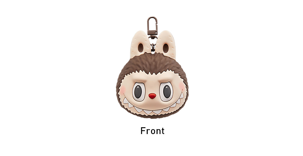 LABUBU Originals-Brown Silicone Earphone Bag - POP MART (Japan)
