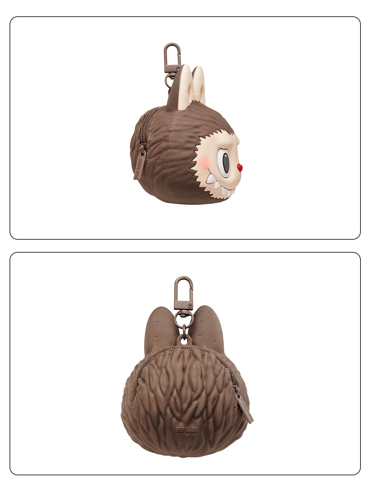 Labubu originals brown silicone earphone bag pop mart hong kong china 