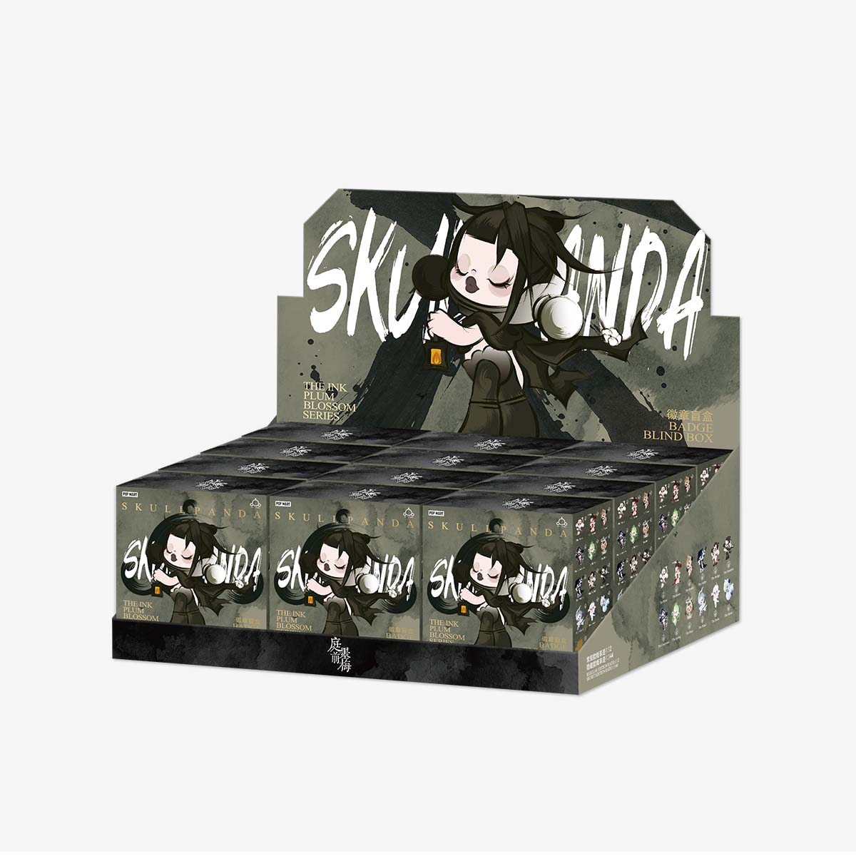 【再入荷なし】 SKULLPANDA 庭前墨梅 6種類SET POPMART ポップマート SKULLPANDA スカルパンダ 庭前墨梅