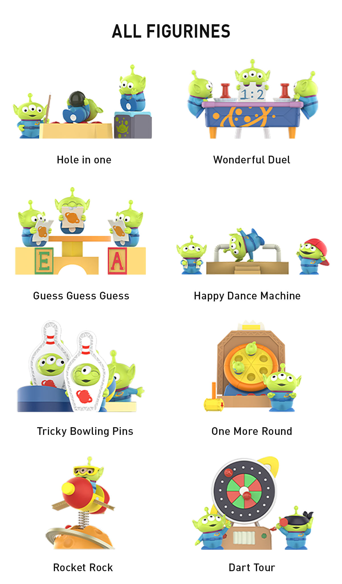 Pixar Alien Party Games Series Scene Sets - POP MART (Hong