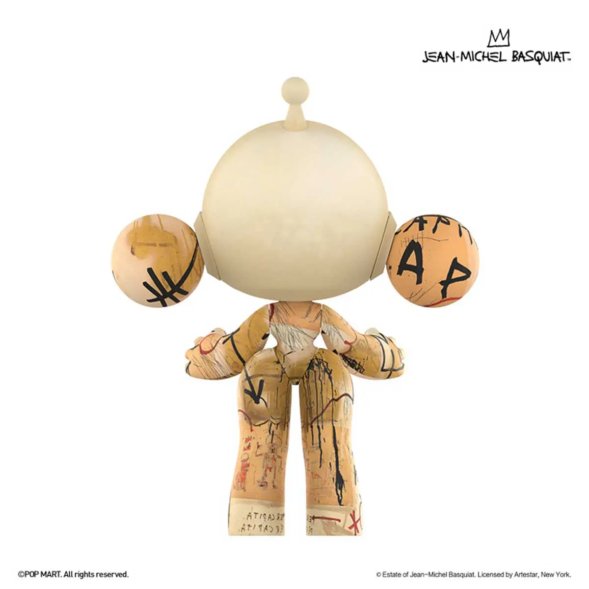 MEGA α SKULLPANDA 1000% JEAN-MICHEL BASQUIAT - POP MART (Japan)