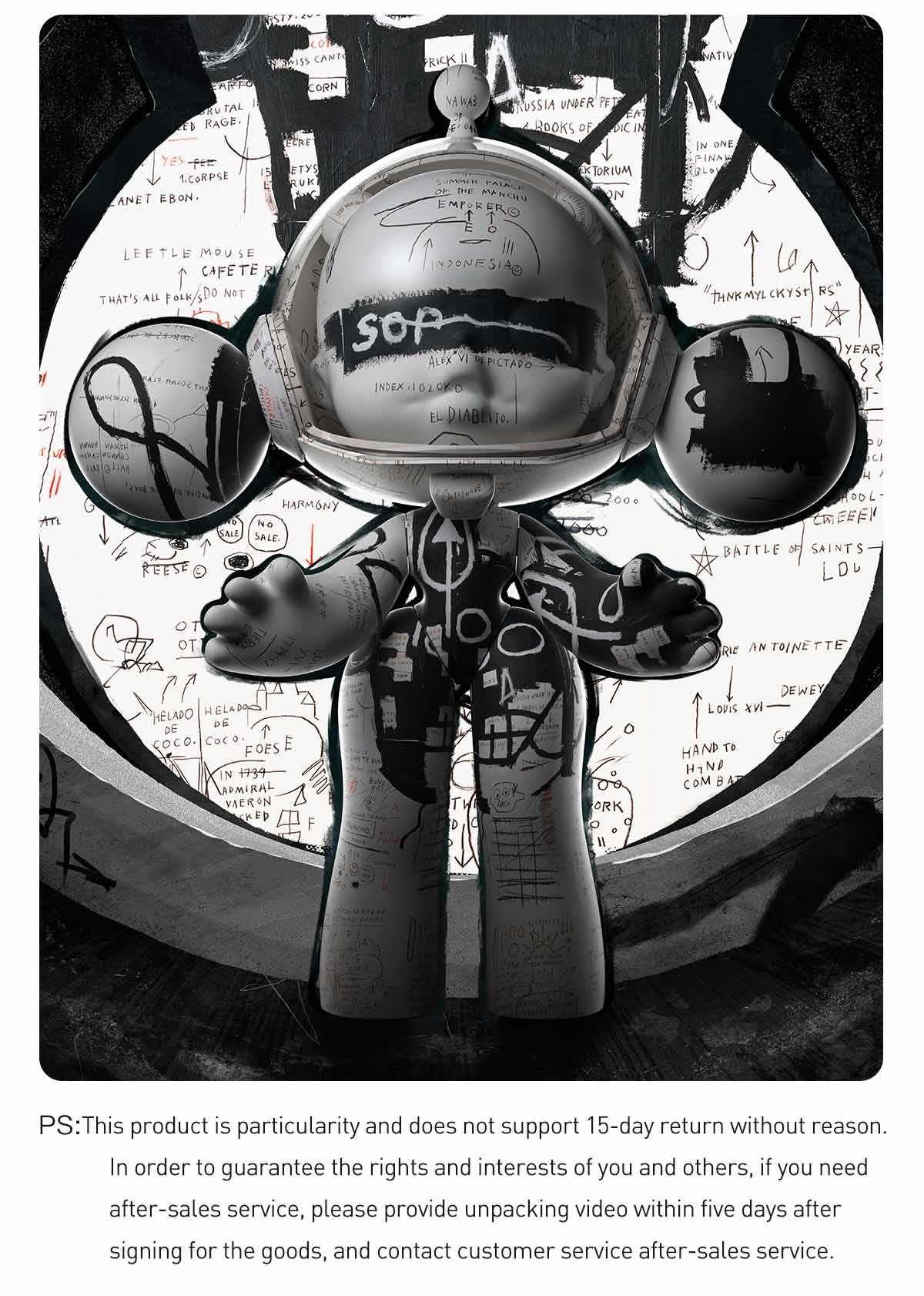 MEGA α SKULLPANDA 400% JEAN-MICHEL BASQUIAT - POP MART (Japan)