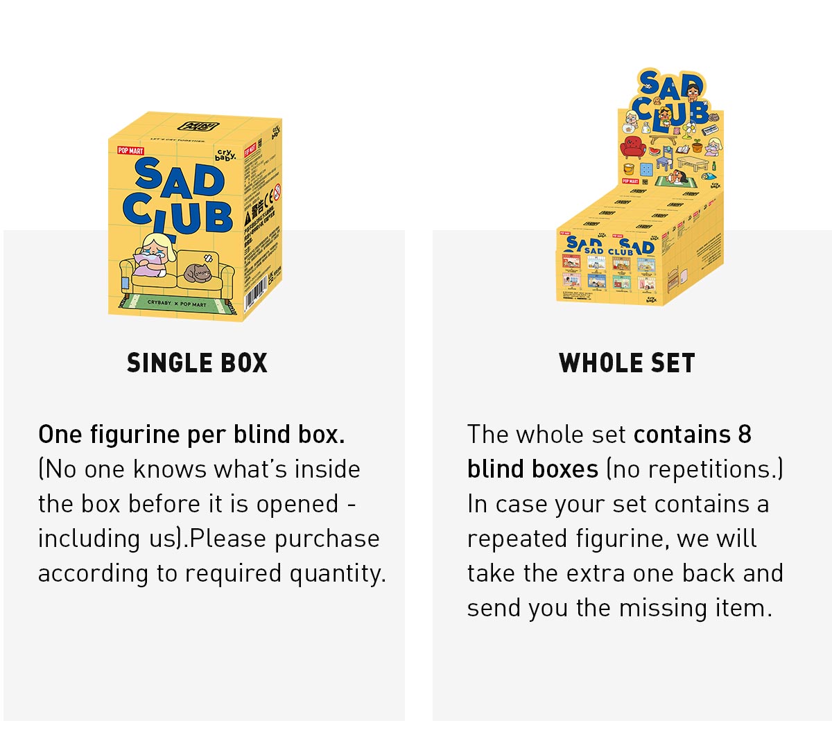 POP NOW:CRYBABY Sad Club Series Scene Sets - POP MART (Japan)