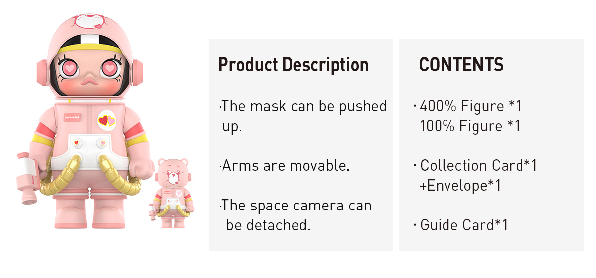 MEGA SPACE MOLLY 400%+100% Love-a-lot Bear - POP MART (Austria) MEGA SPACE MOLLY 400%+100% Love-a-lot Bear - POP MART (Austria)