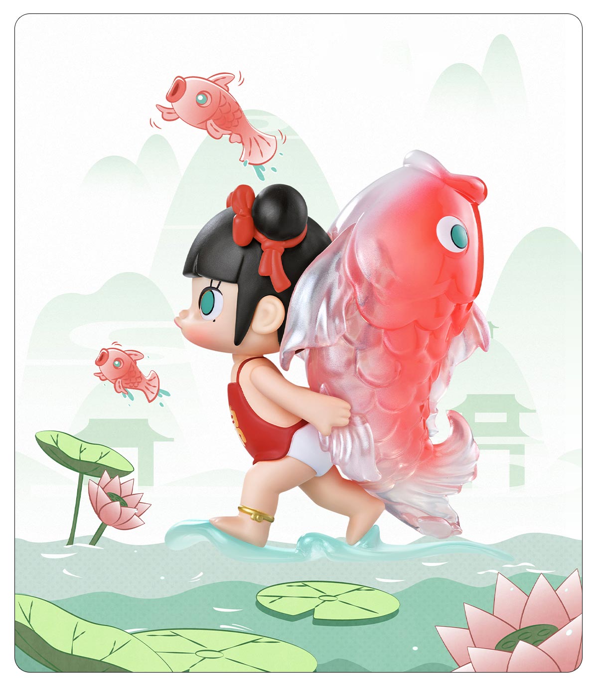 【メルカリ便】  MOLLY & Koi Figure フィギュア MOLLY & Koi Figure - POP MART (Italy)