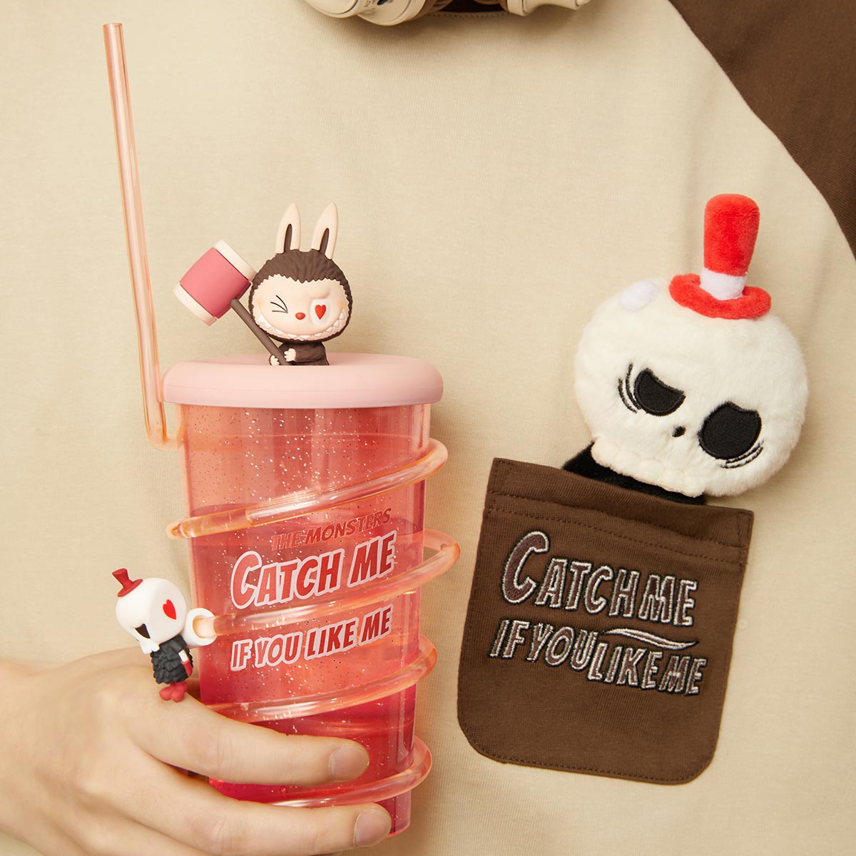 THE MONSTERS Catch Me If You Like Me Series-Straw Cup - POP