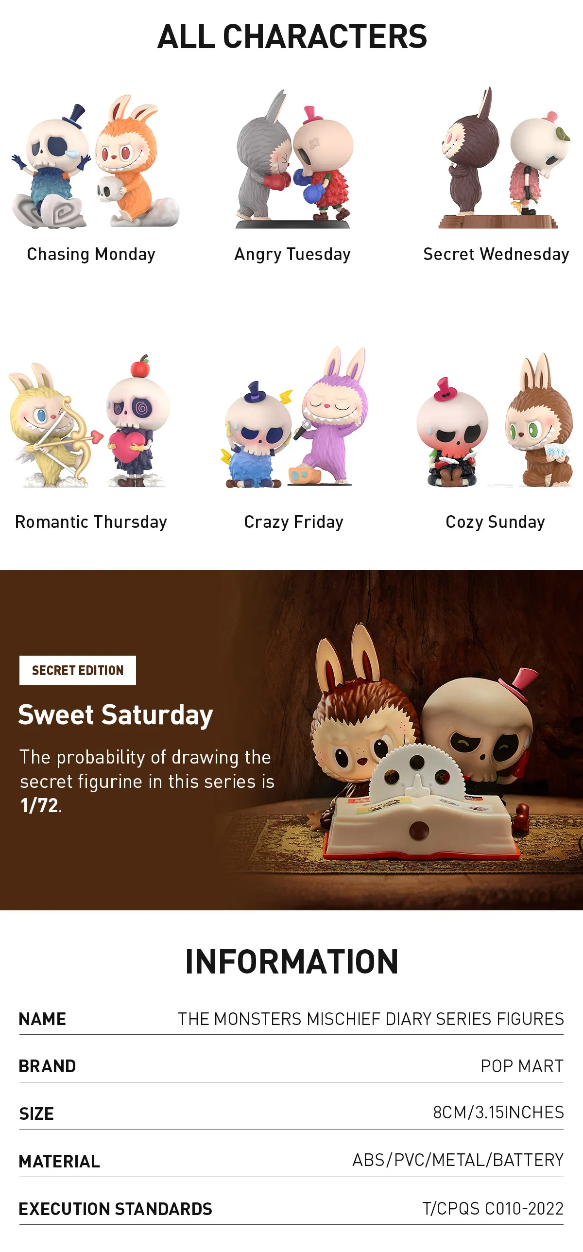THE MONSTERS Mischief Diary Series Figures - POP MART (Hong Kong 