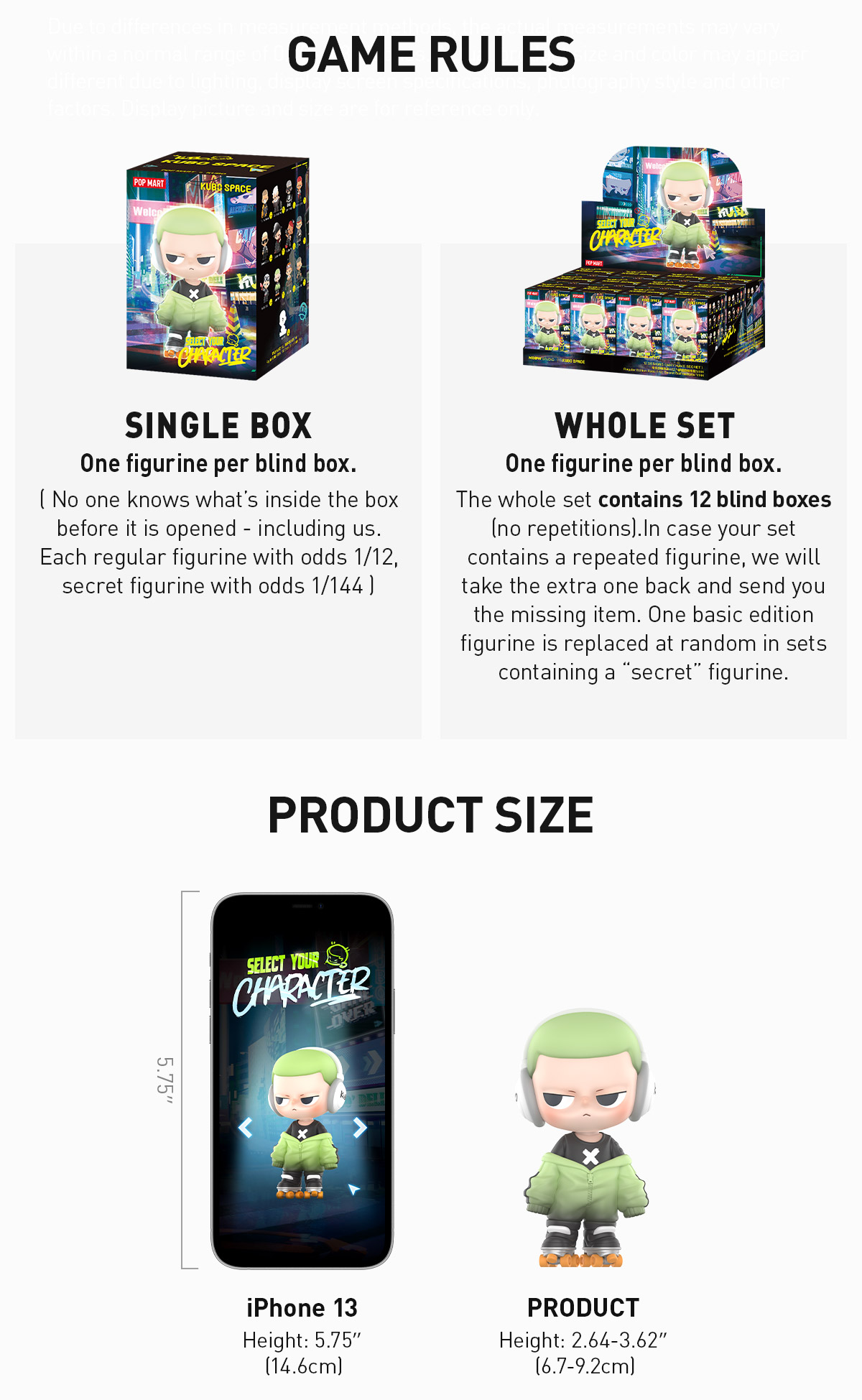 KUBO Select Your Character Series Figures - POP MART (France)