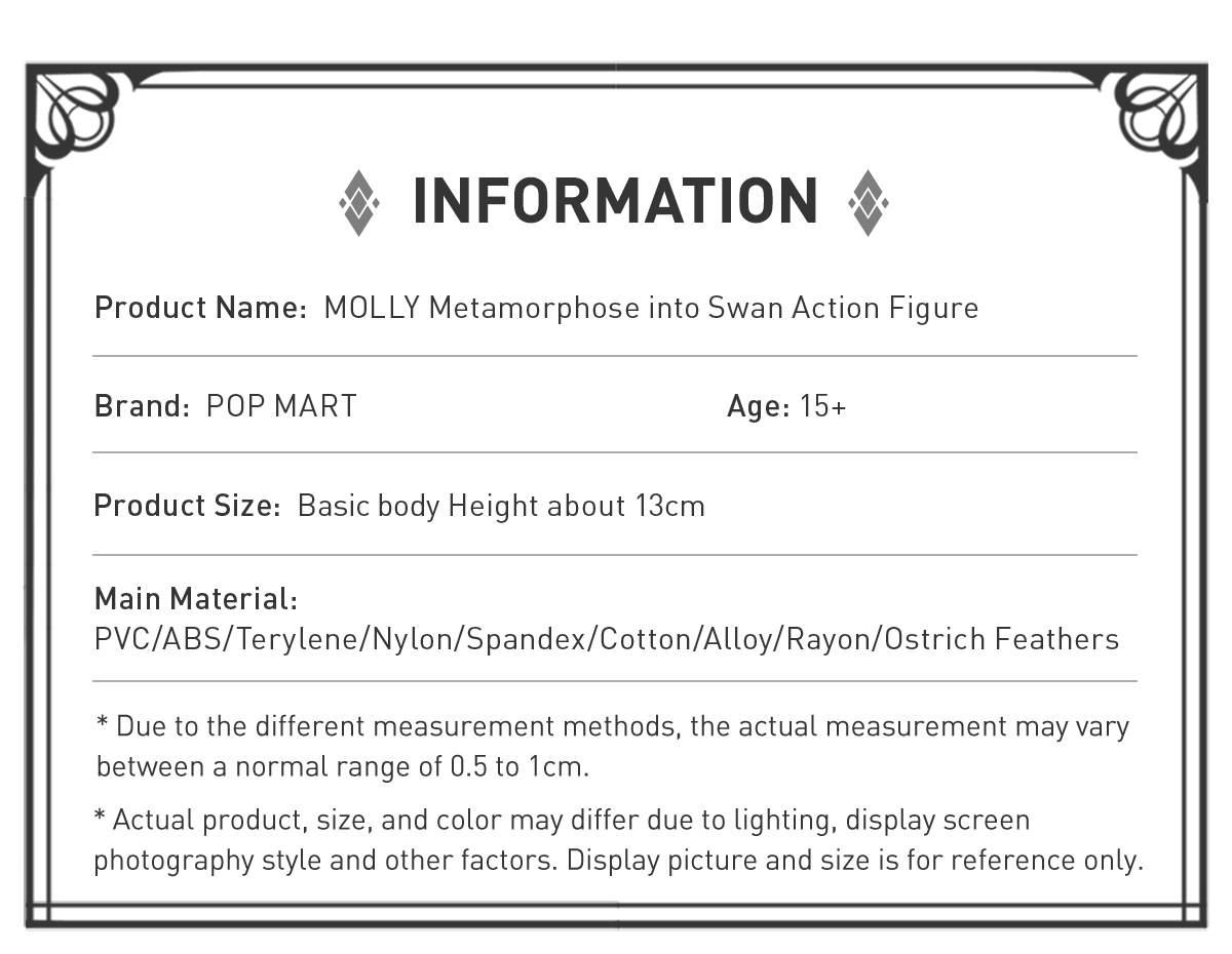 MOLLY Metamorphose into Swan Action Figure - POP MART (Austria)