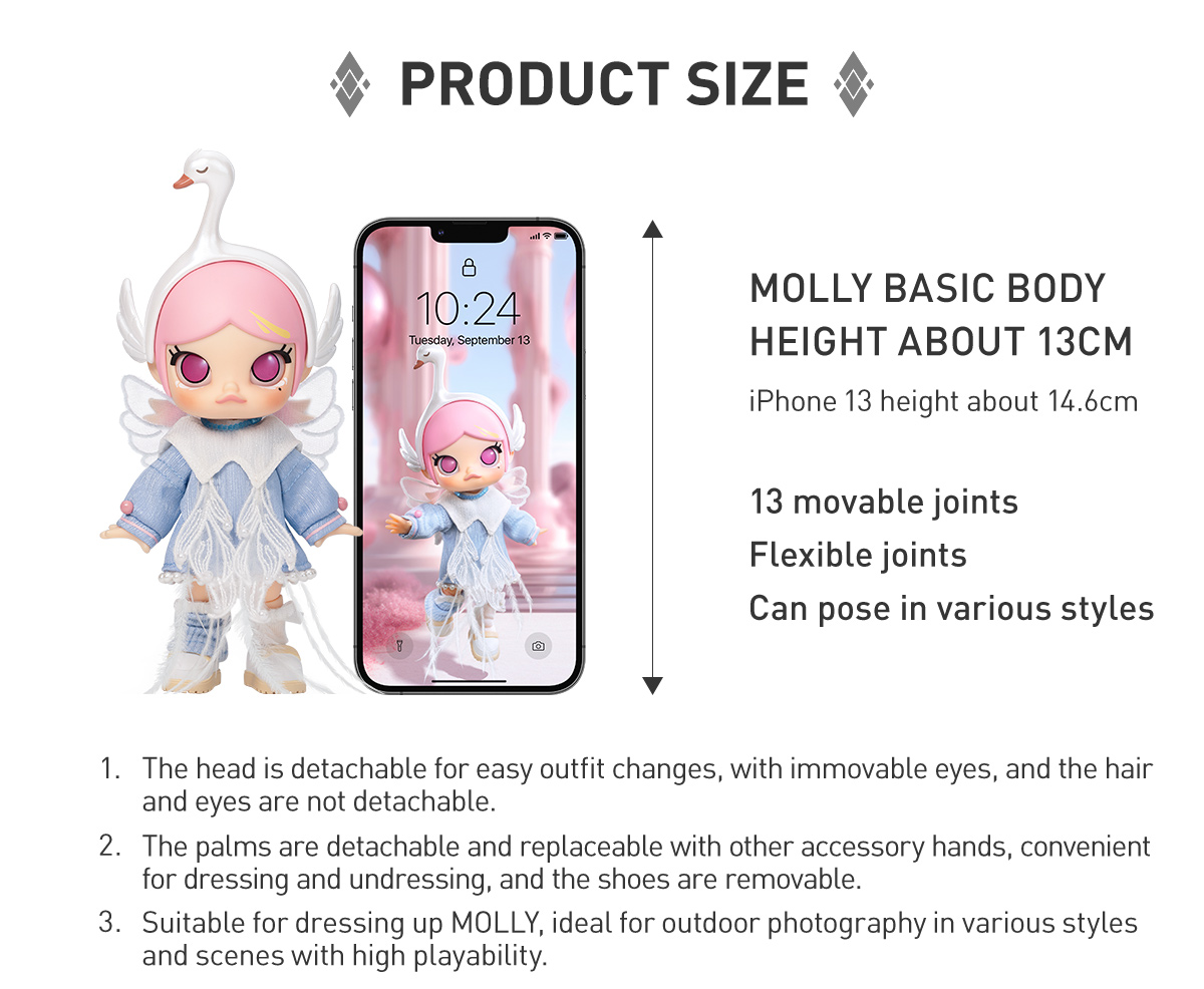MOLLY Metamorphose into Swan Action Figure - POP MART (Hong Kong