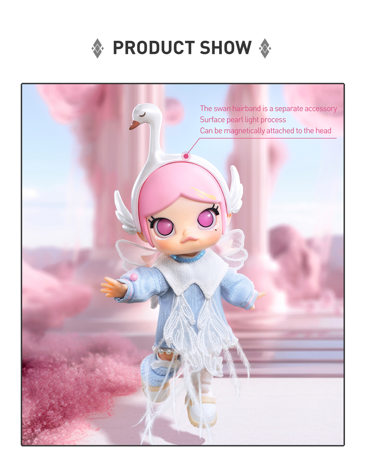 その他 POPMART MOLLY morphose into Swan MOLLY Metamorphose into Swan Action Figure - POP MART (Hong Kong