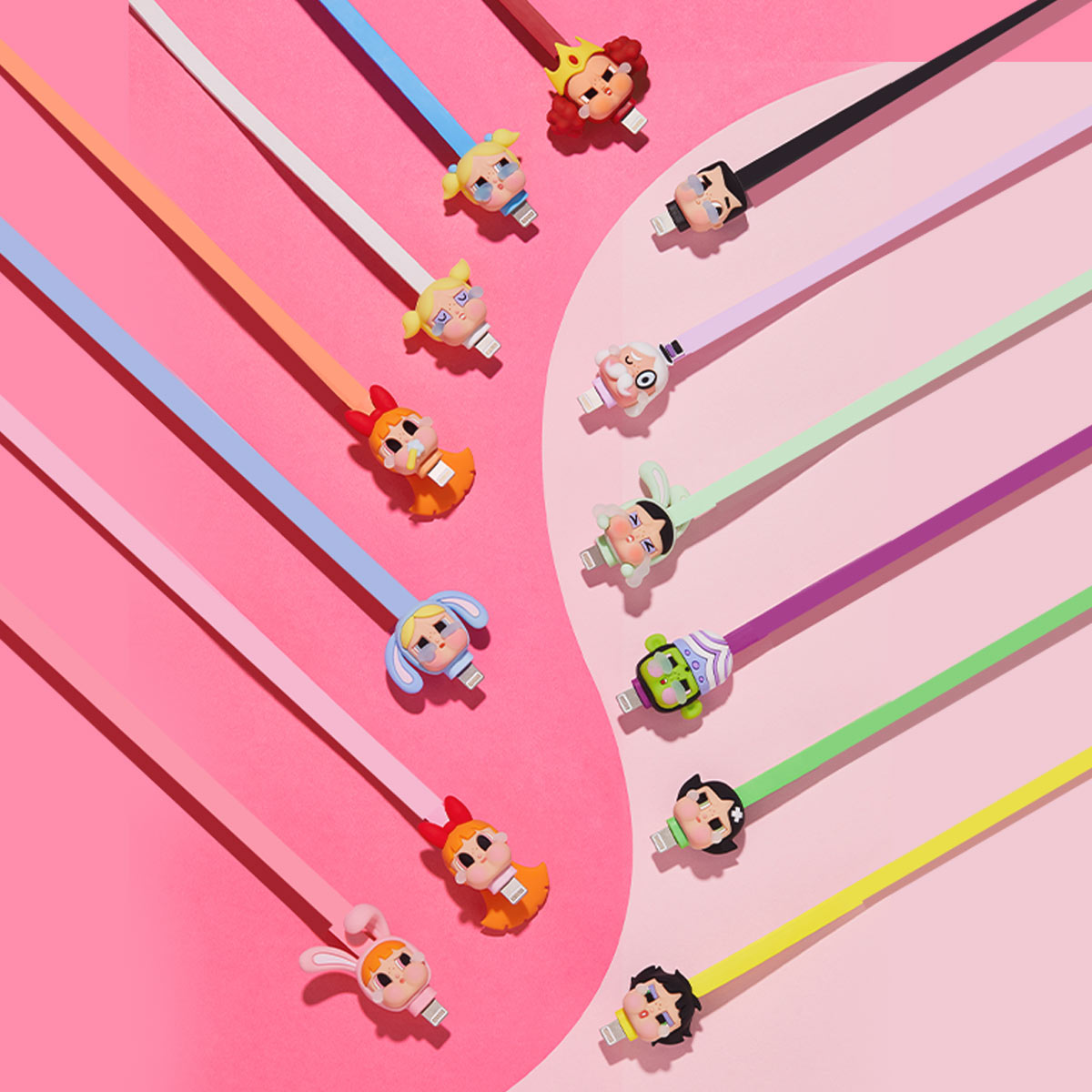 CRYBABY × Powerpuff Girls Series-Cable Blind Box - POP MART