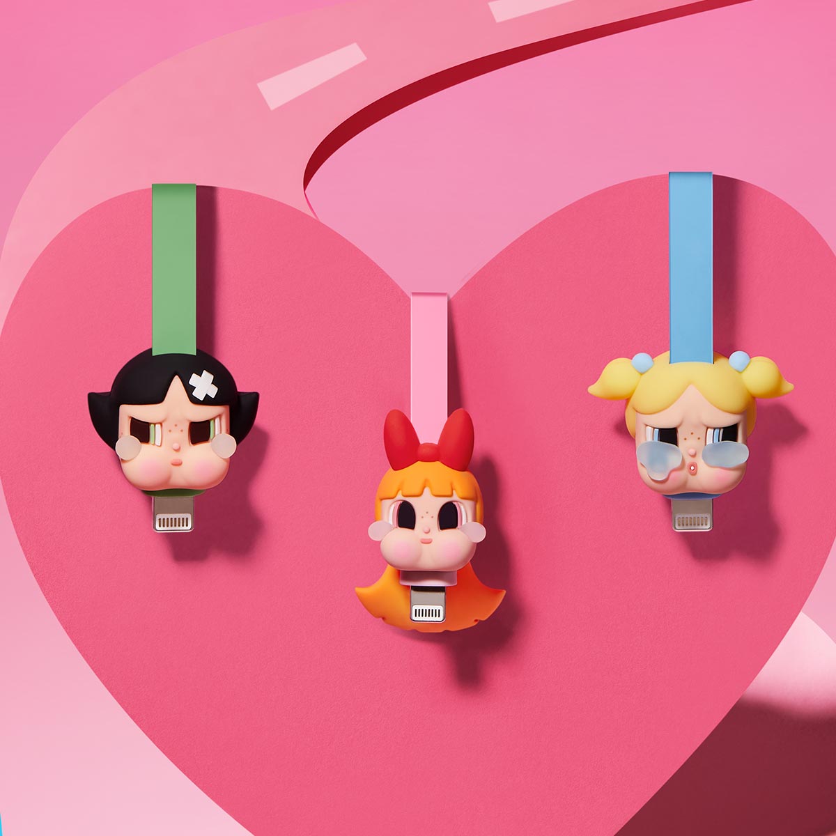 CRYBABY × Powerpuff Girls Series-Cable Blind Box - POP MART