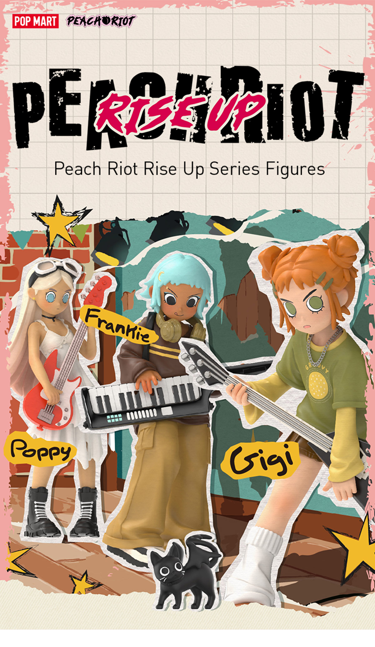 Peach Riot Rise Up Series Figures - POP MART (Brazil)