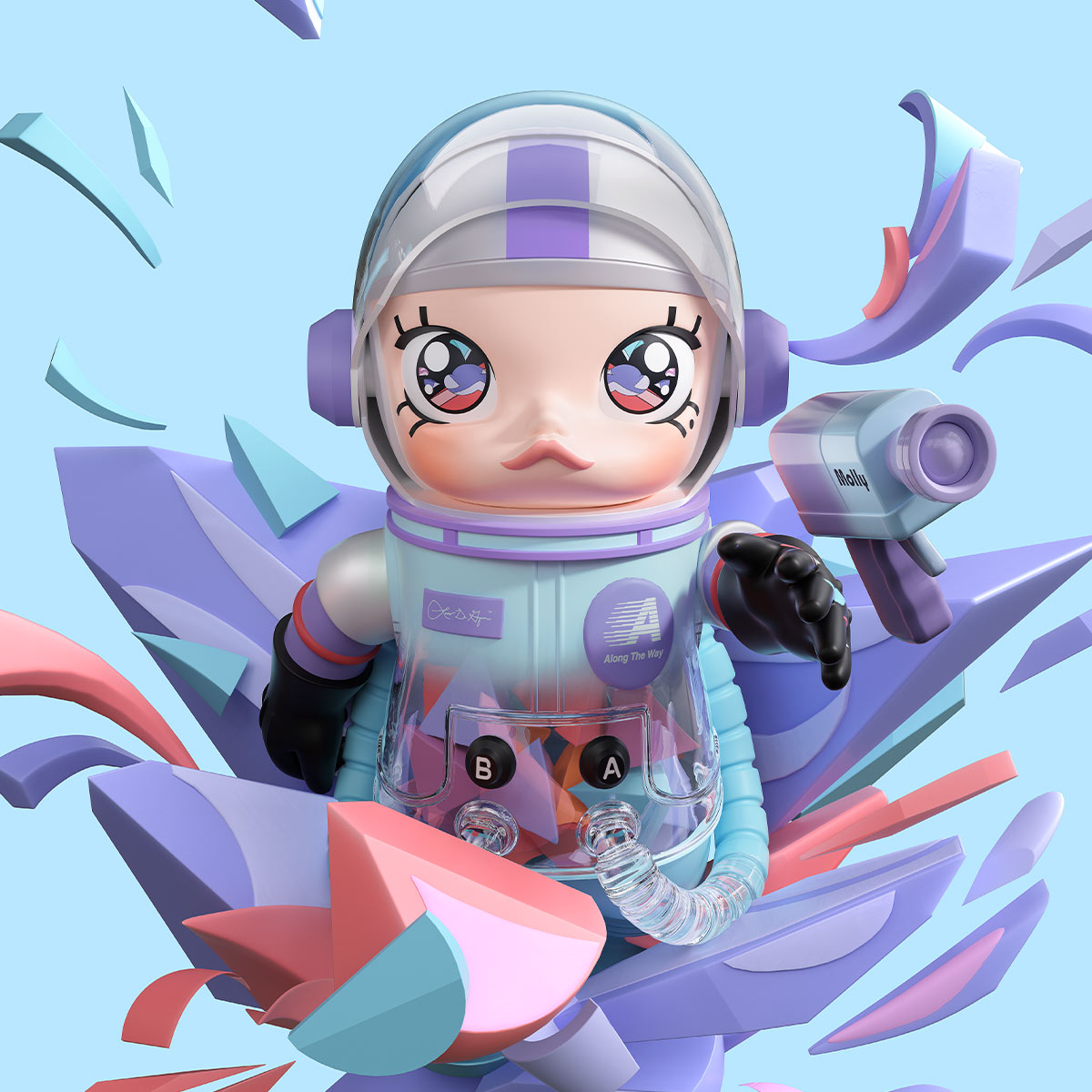 POPMART 1000% MEGA コレクションMOLLY POP-MART Mega Collection 1000% Space Molly Joker