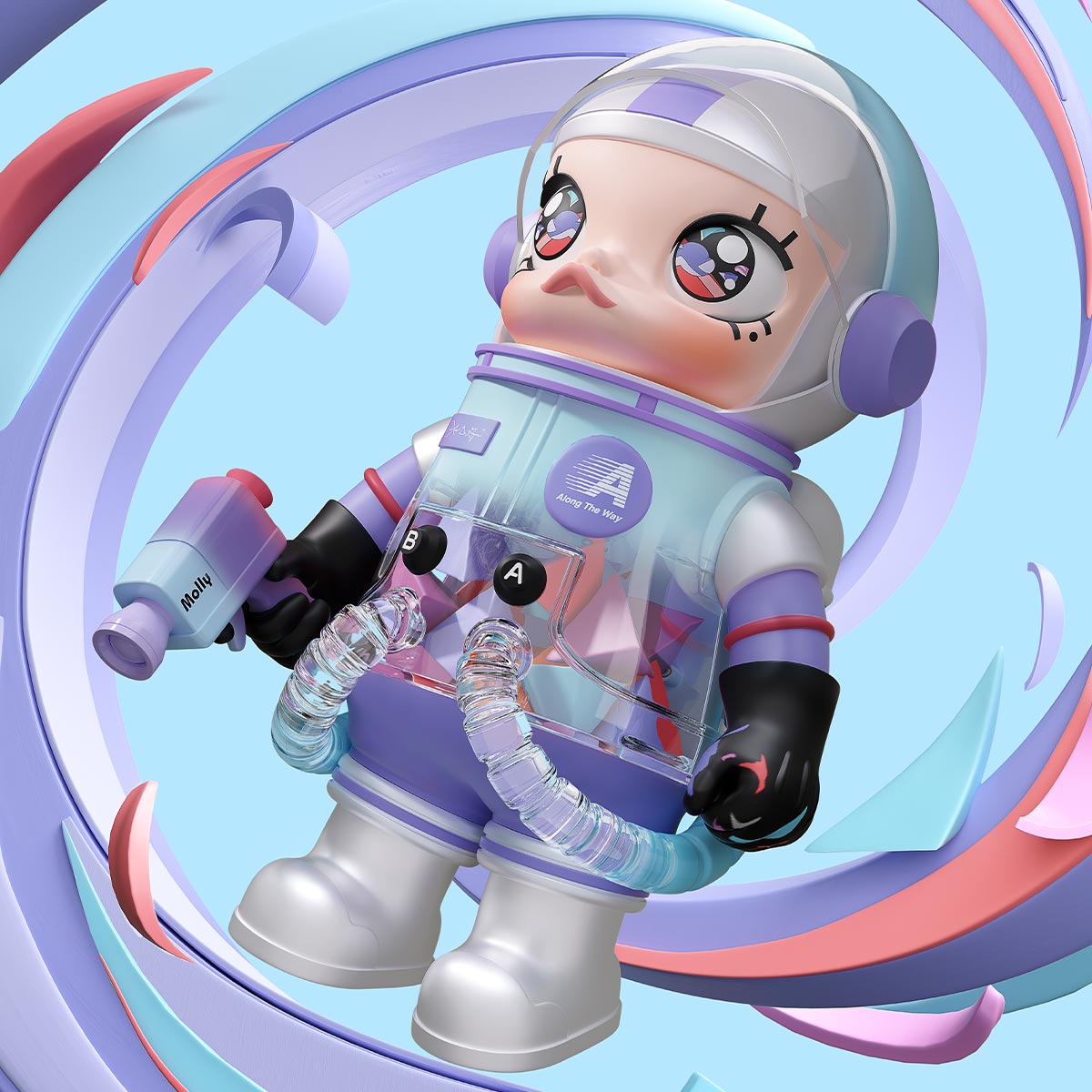POPMART MEGA SPACE MOLLY 1000％　ウルトラマンティガ MEGA SPACE MOLLY ウルトラマンティガ 400% 30cm