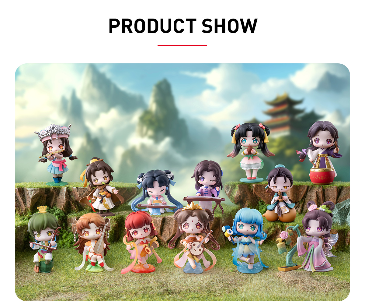 Sword and Fairy Chinese Musical Instrument Series Figures