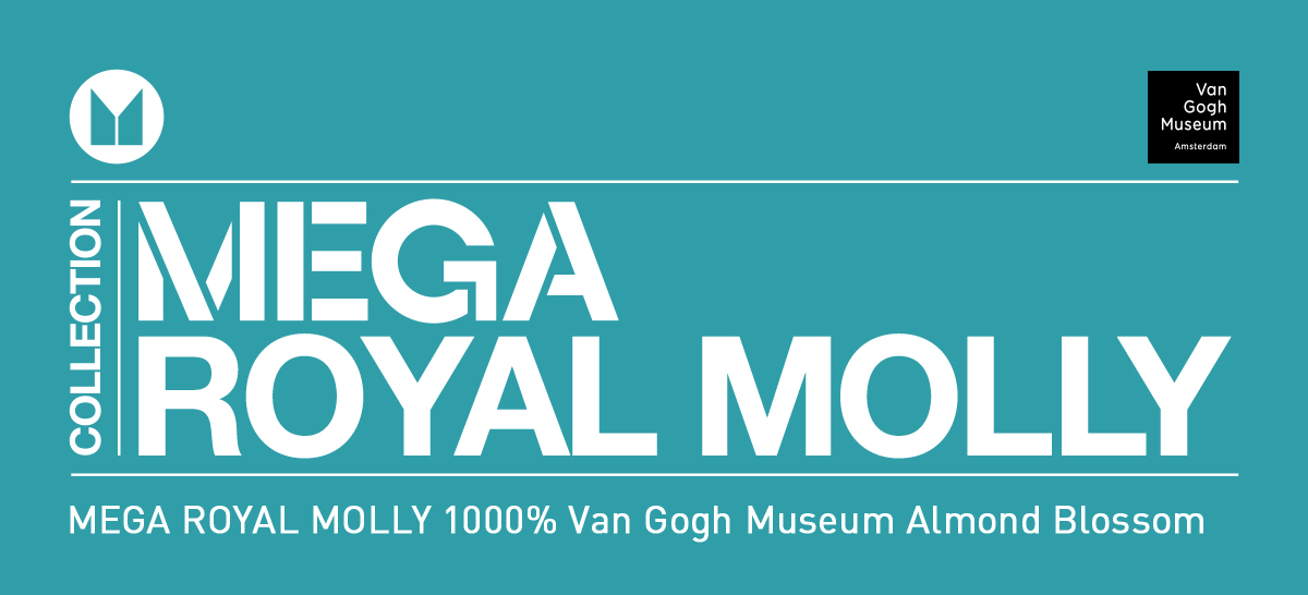 MEGA ROYAL MOLLY 1000% Van Gogh Museum Almond Blossom - POP MART 