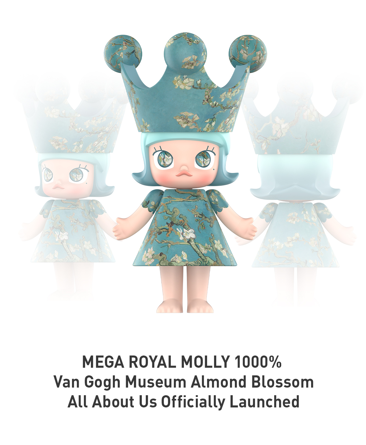 MEGA ROYAL MOLLY 1000% Van Gogh Museum Almond Blossom - POP MART 