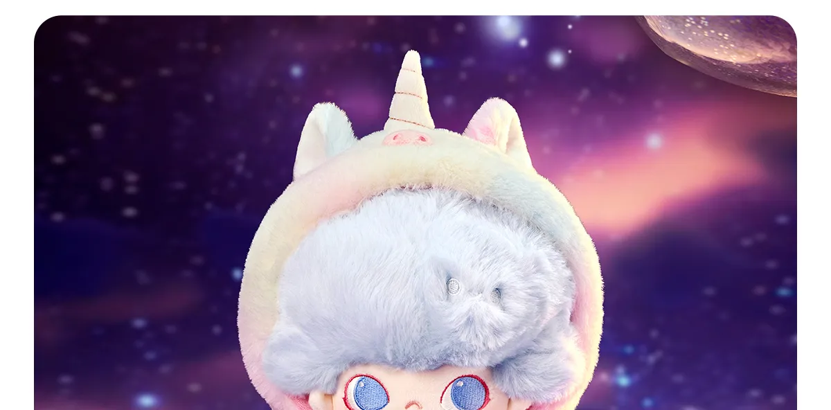 Dimoo Sleeping DIMOO: No One's Gonna Sleep Tonight Series-20cm Cotton Doll (Unicorn ...