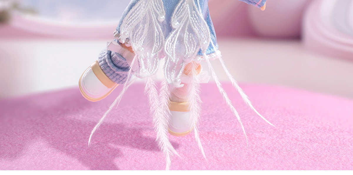 その他 POPMART MOLLY morphose into Swan MOLLY METAMORPHOSE INTO SWAN ACTION FIGURE Molly with pink