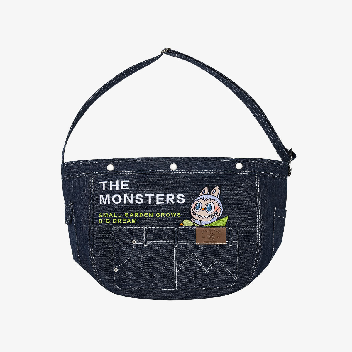 THE MONSTERS FALL IN WILD SERIES-Denim Messenger Bag - POP MART 