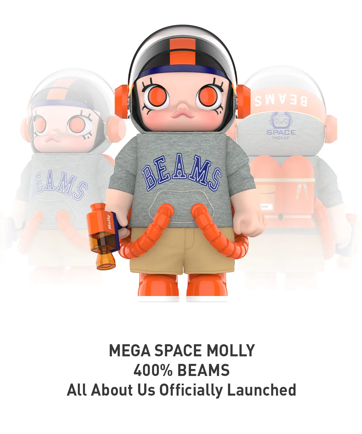 MEGA SPACE MOLLY 400% BEAMS - POP MART (Luxembourg) 