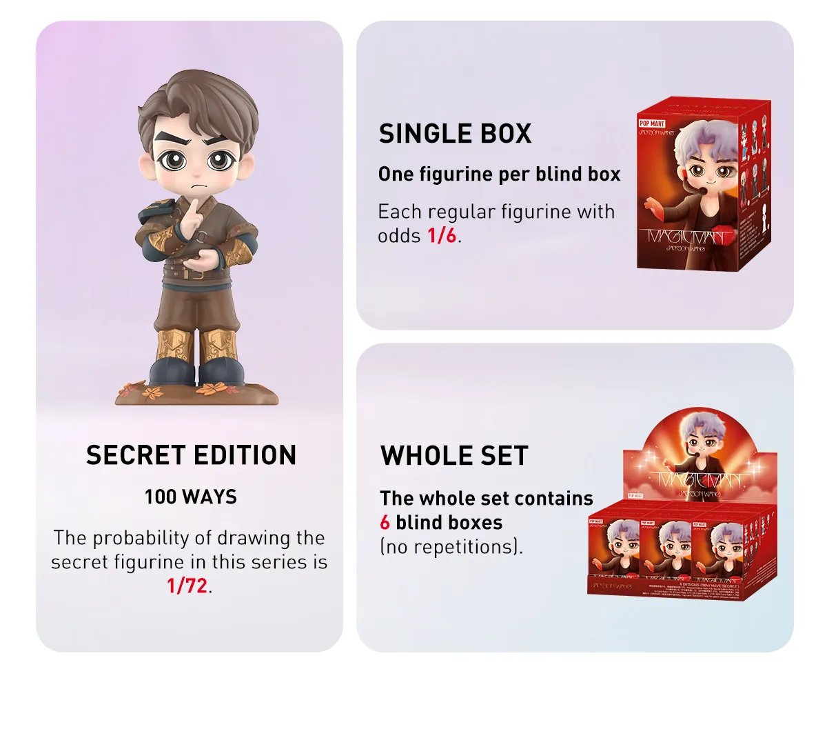 JACKSON WANG MAGIC MAN SERIES FIGURES - POP MART (Japan)