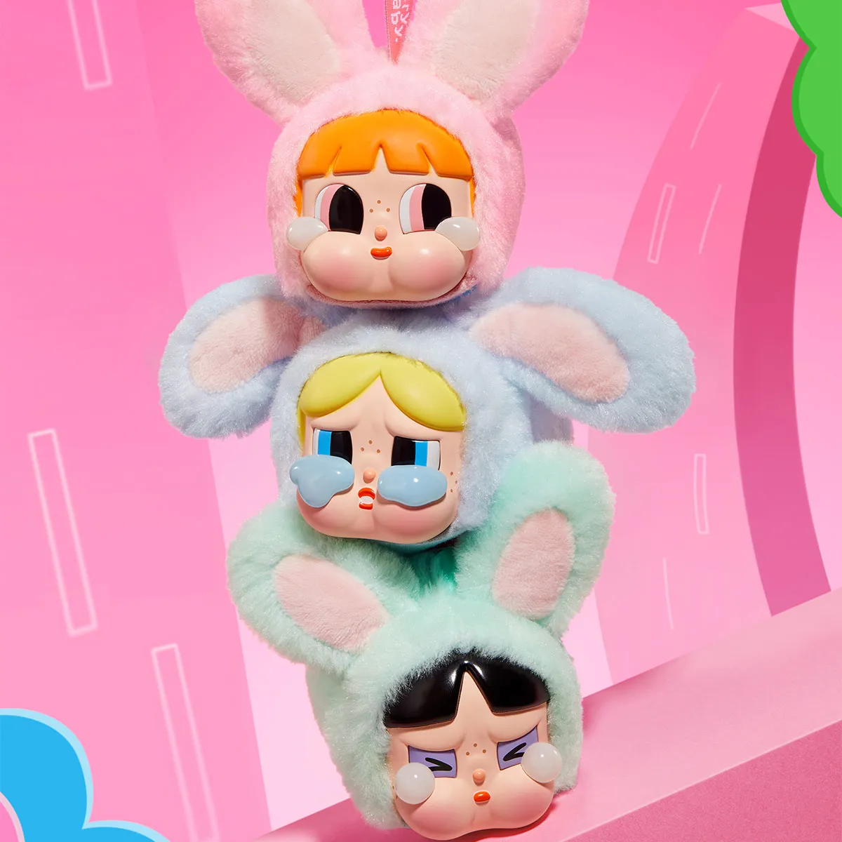CRYBABY × Powerpuff Girls Series-Vinyl Face Plush Blind Box - POP 
