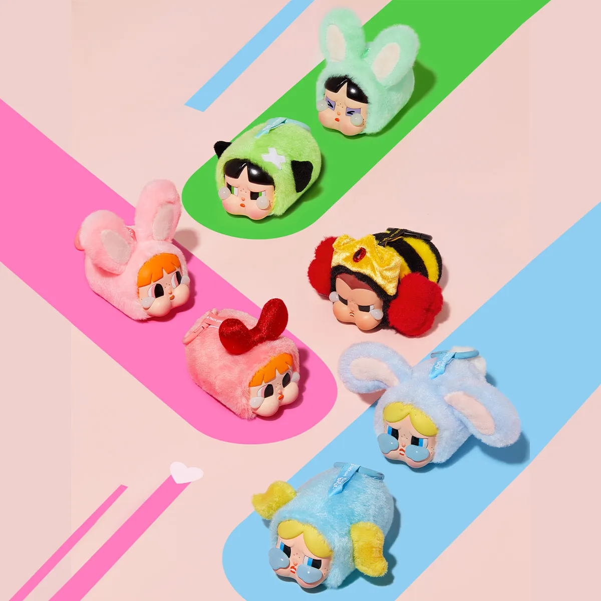CRYBABY × Powerpuff Girls Series-Vinyl Face Plush Blind Box - POP 