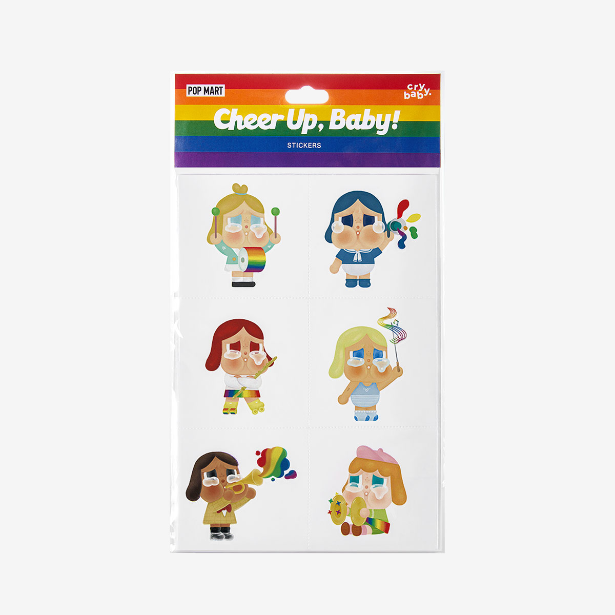 CRYBABY CHEER UP, BABY! SERIES-Stickers - POP MART (France)