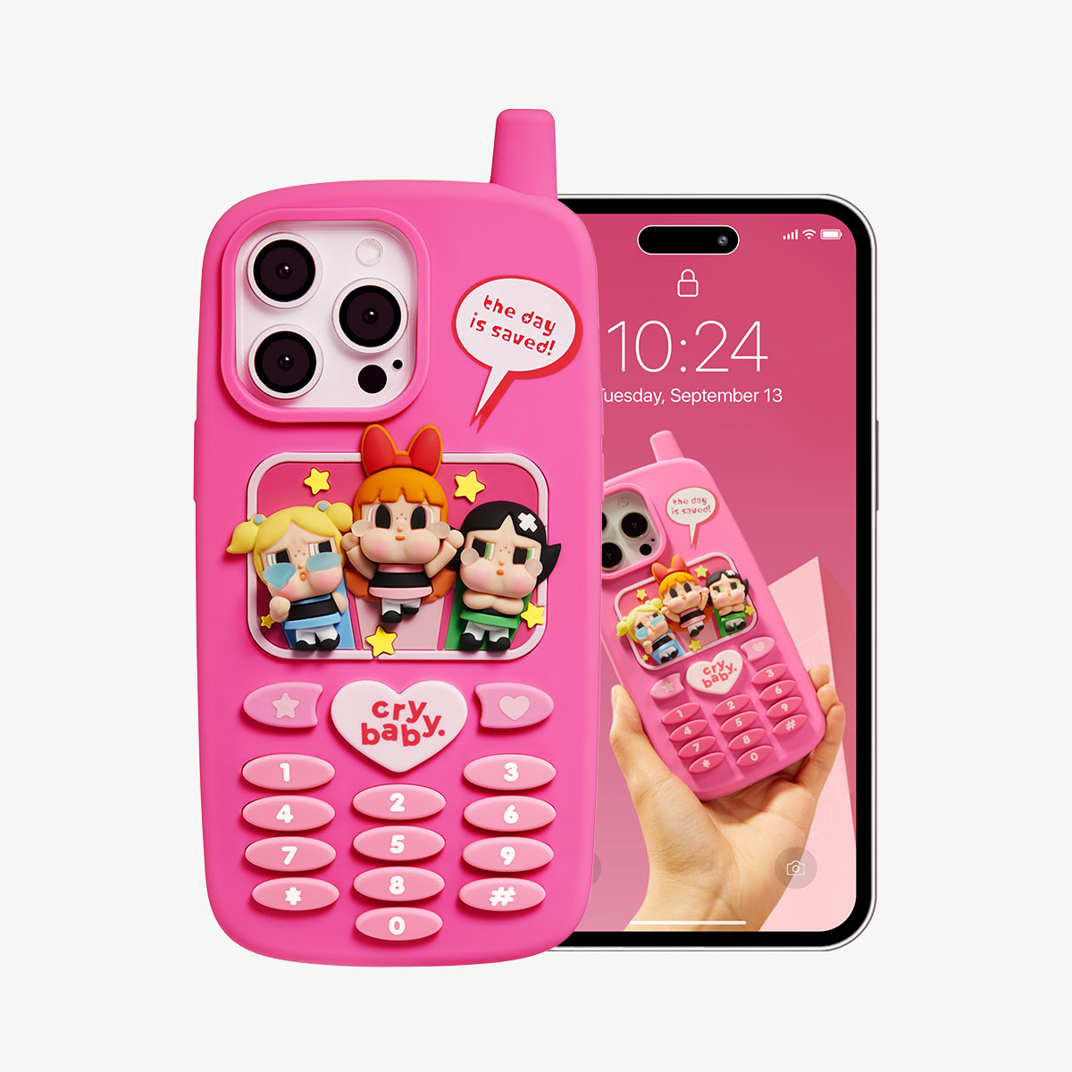 CRYBABY × Powerpuff Girls Series-Phone Case - POP MART (Japan)