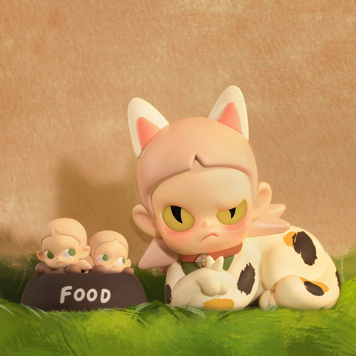 【LOTTA】Socks the Ghost cat フィギュア 2セット LOTTA “SOCKS THE GHOST CAT” SOLO EXHIBITION - 333 GALLERY