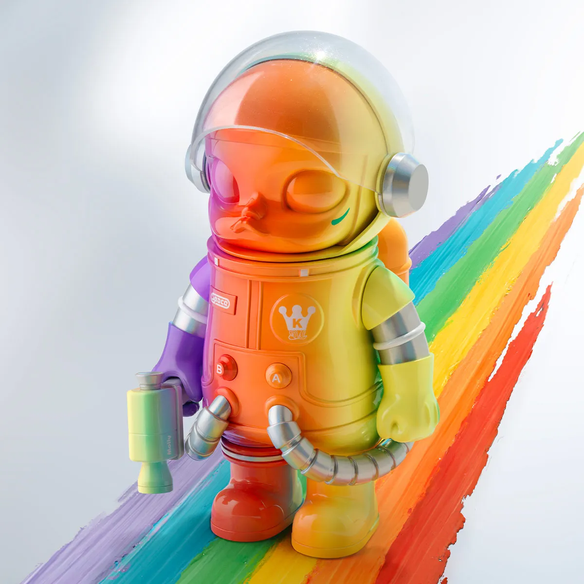 MEGA SPACE MOLLY 400% Rainbow - POP MART (Ireland)