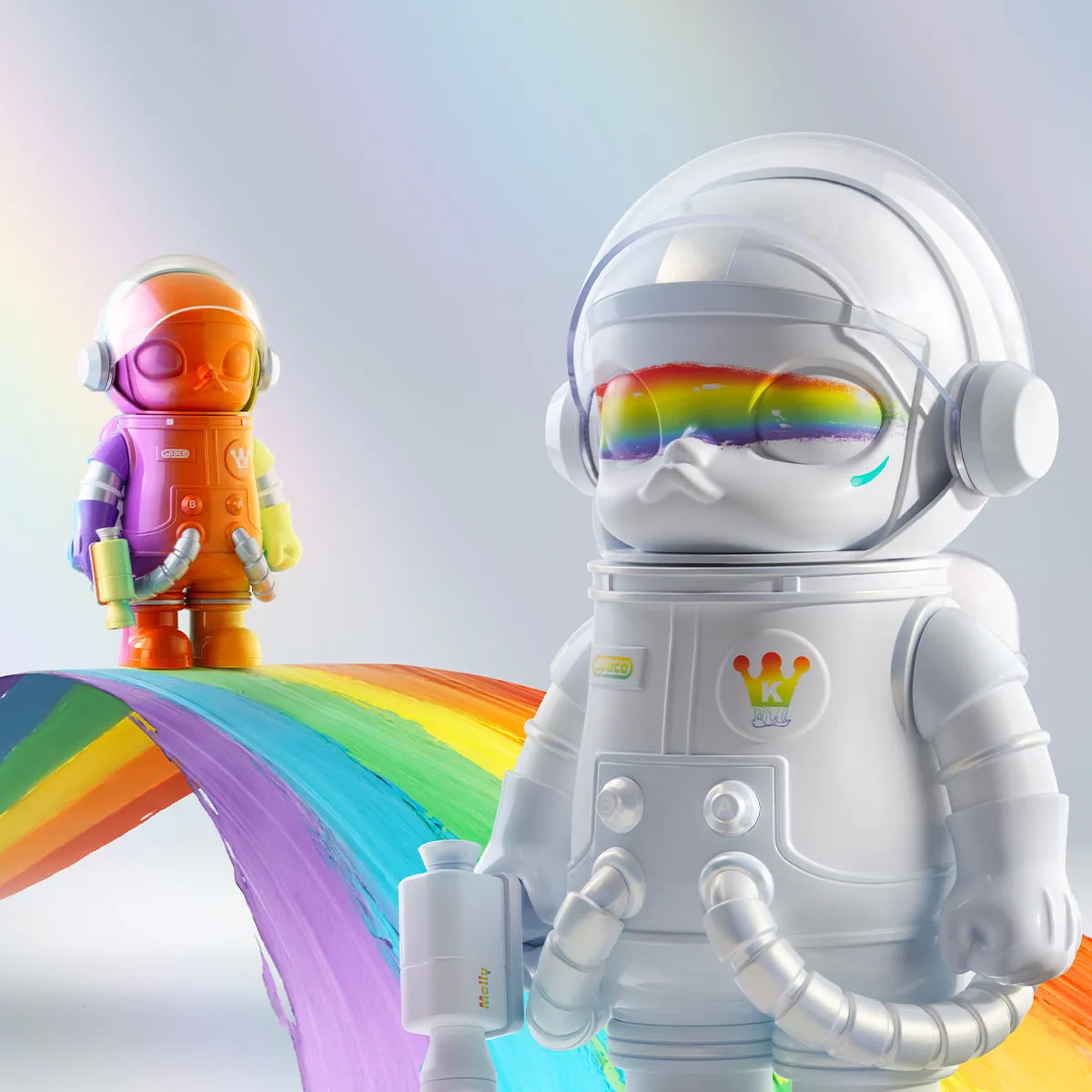 MEGA SPACE MOLLY 400% Rainbow - POP MART (France)