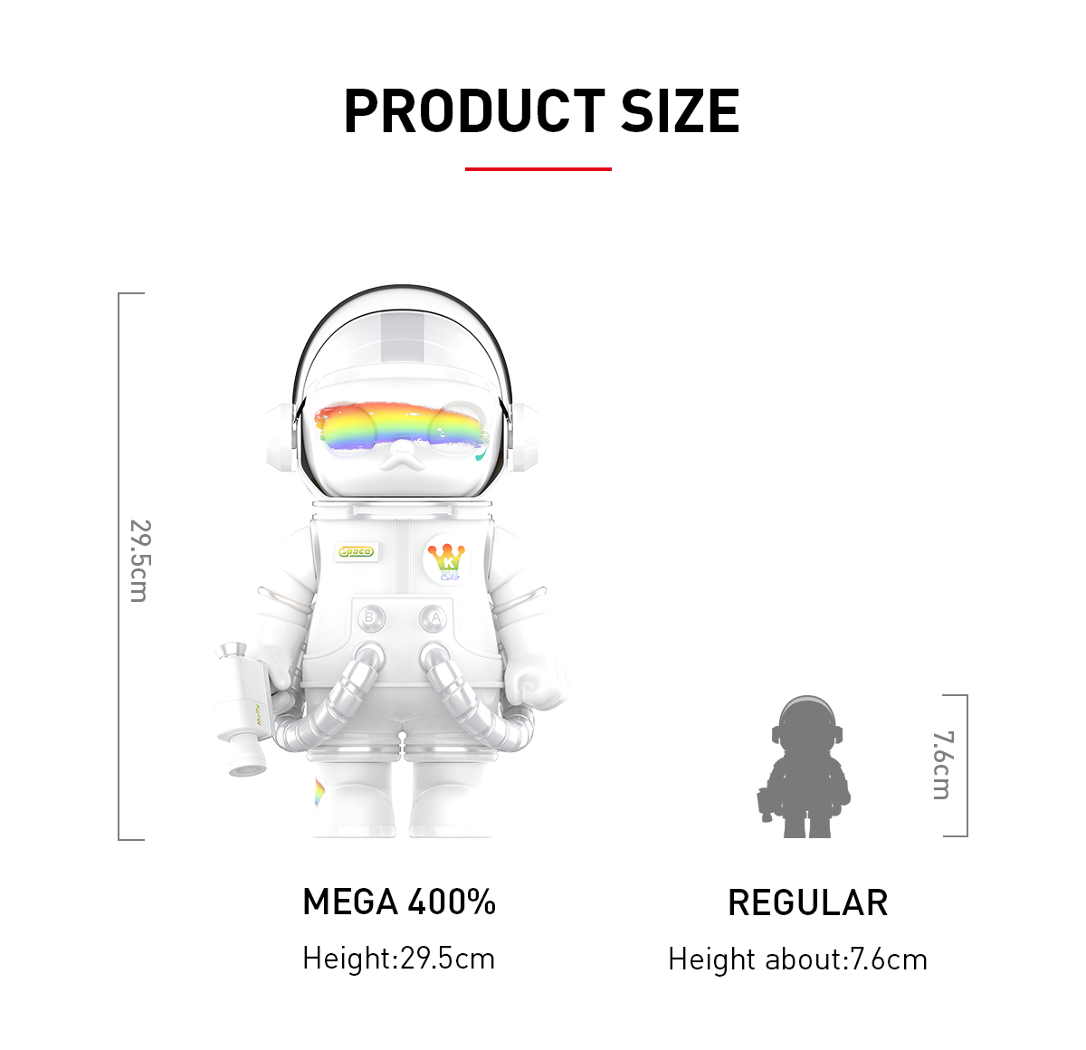 MEGA SPACE MOLLY 400% Rainbow - POP MART (Japan)