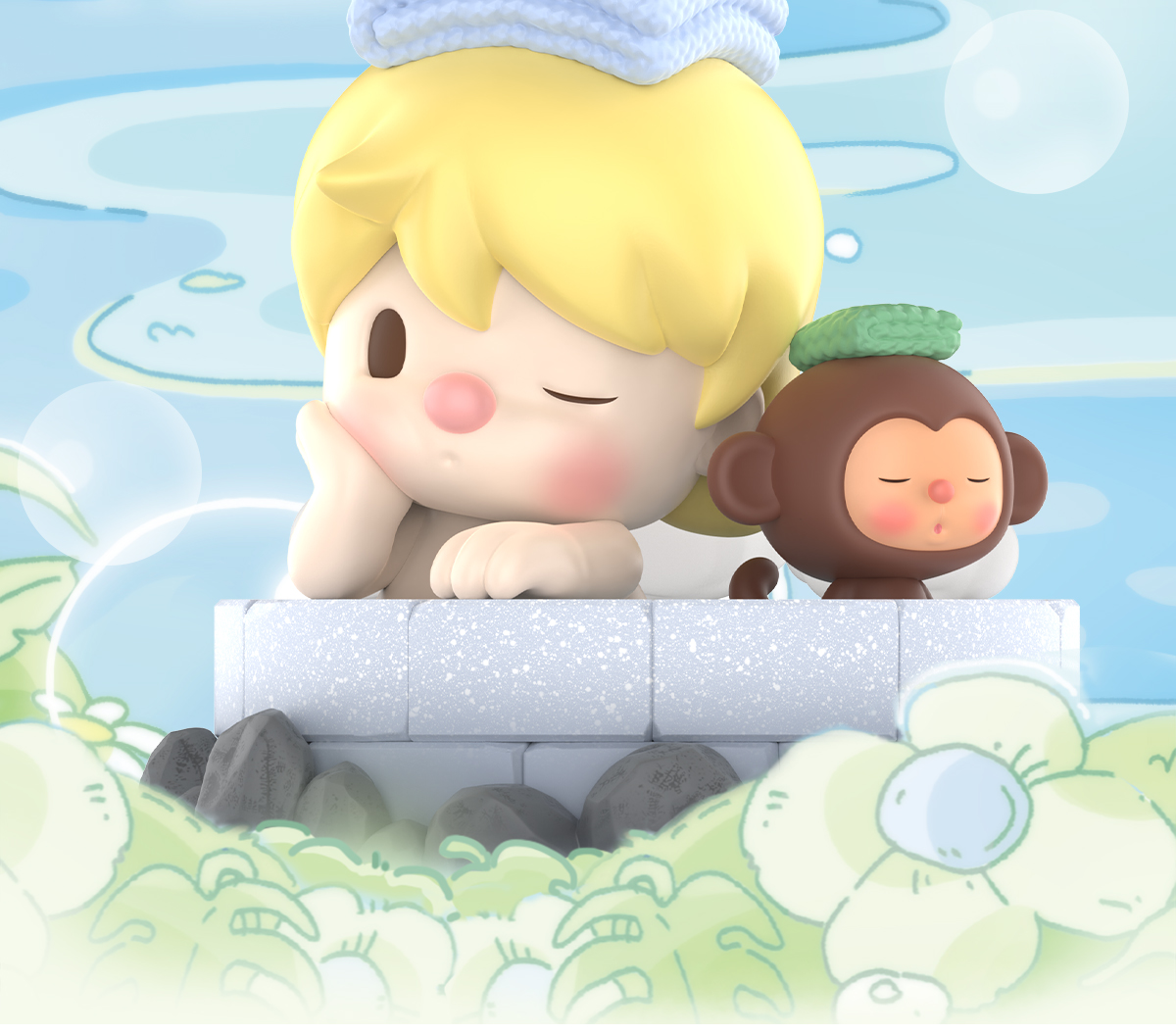 Sweet Bean Hot Spring Travel Figure - POP MART (Macao, China)