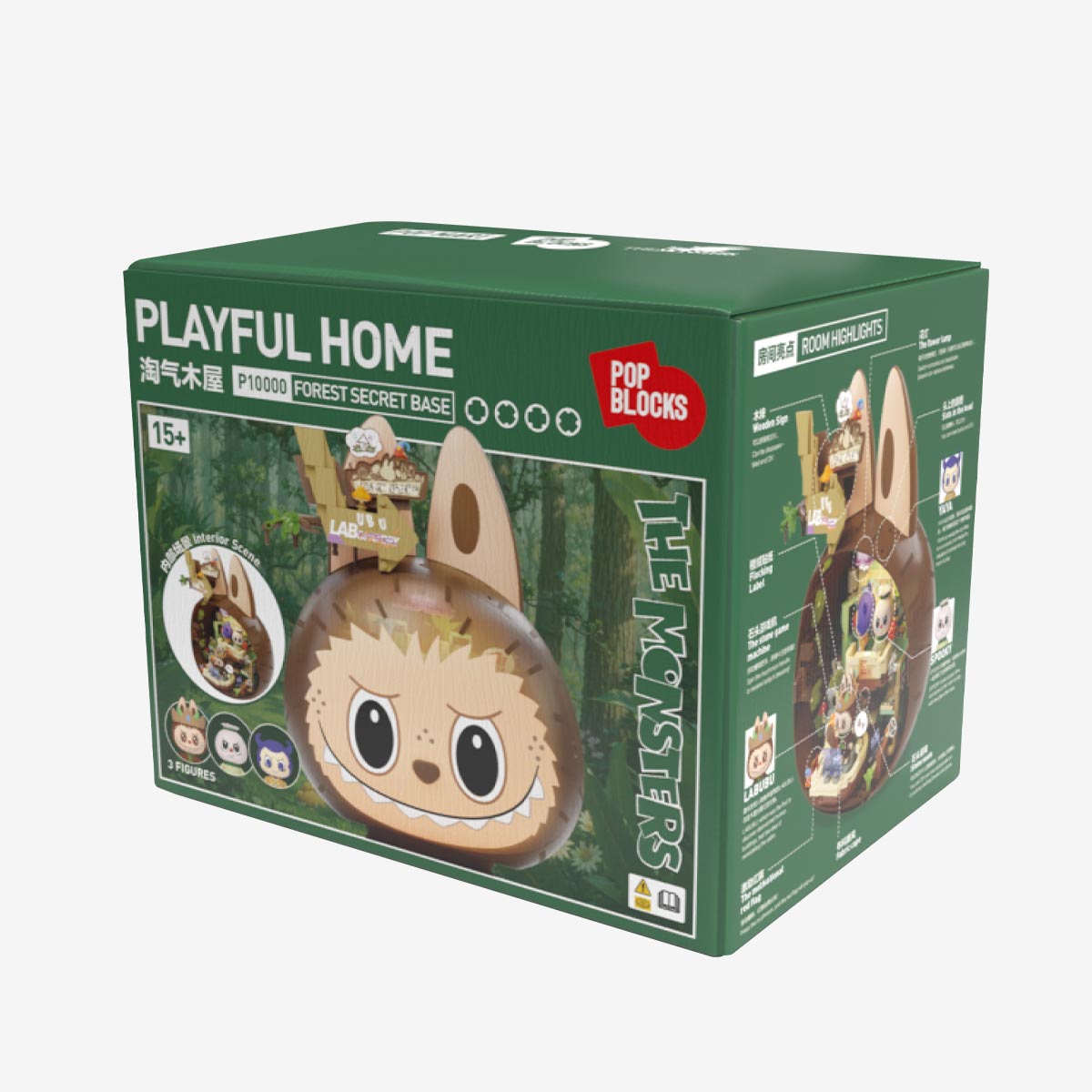 THE MONSTERS Forest Secret Base Series Blocks-Rolling Gems