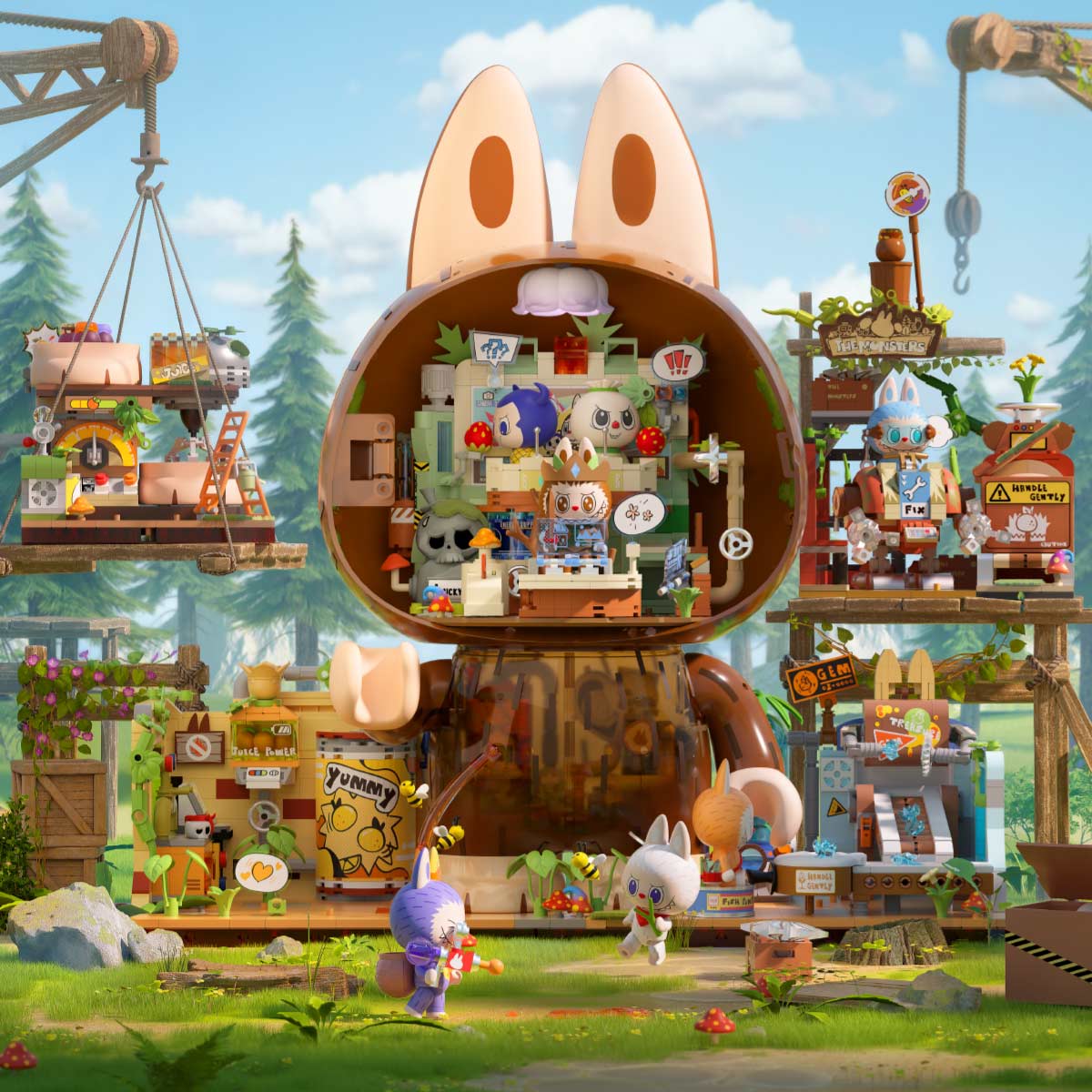 THE MONSTERS Forest Secret Base Series Blocks-Jam Graffiti