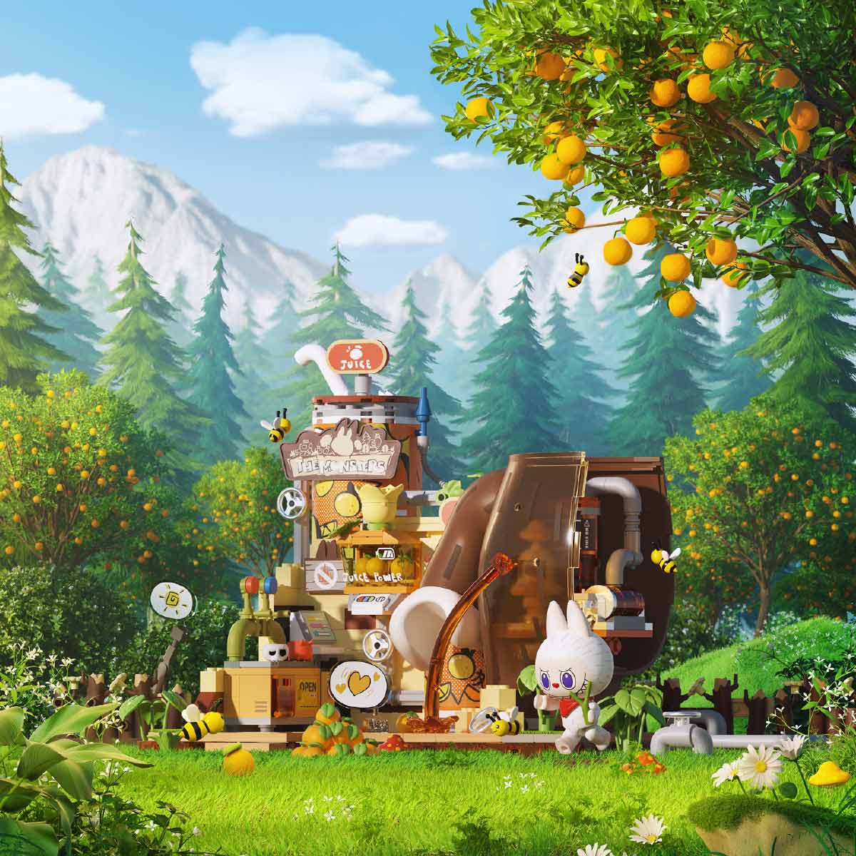 THE MONSTERS Forest Secret Base Series Blocks-Click-Fix Lab